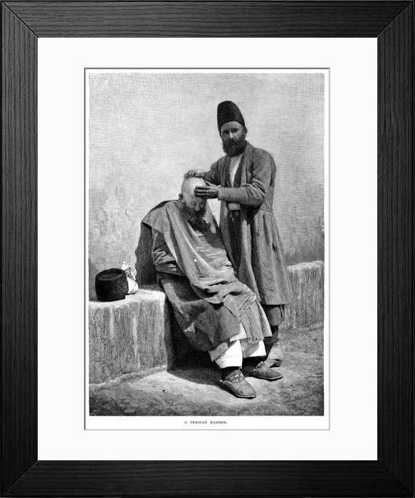 Framed Print : Persian Barber Framed Print : Persian Barber