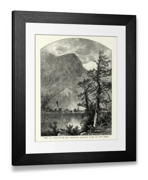 Framed Print : Spur of the Blue Mountains, Delaware water gap, New Jersey Framed Print : Spur of the Blue Mountains, Delaware water gap, New Jersey