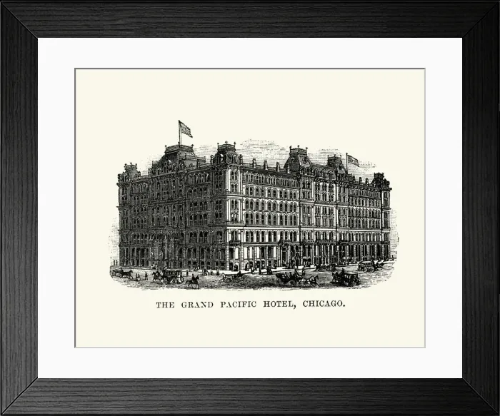 Framed Print : The Grand Pacific Hotel, Chicago, 19th Century Framed Print : The Grand Pacific Hotel, Chicago, 19th Century