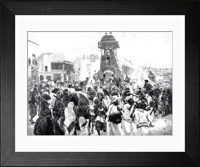 Framed Print : Indian parade of soldiers in Haidarabad Framed Print : Indian parade of soldiers in Haidarabad