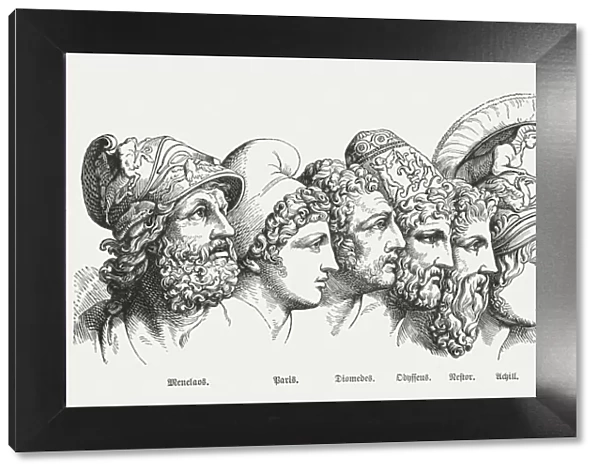 Heroes of the Trojan War, Greek mythology, published in 1880