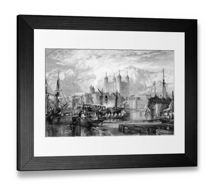 Framed Print : The Tower of London, engraved by Miller published 1831 (illustration) Framed Print : The Tower of London, engraved by Miller published 1831 (illustration)