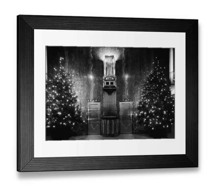 Framed Print : Lobby Of Chrysler Building With Trees Framed Print : Lobby Of Chrysler Building With Trees