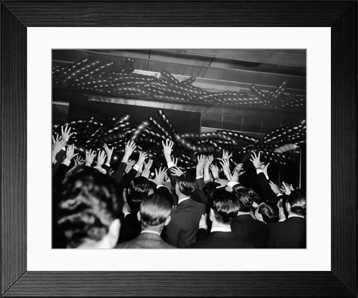 Framed Print : Young Men At Balloon Night Party At Stork Club Framed Print : Young Men At Balloon Night Party At Stork Club