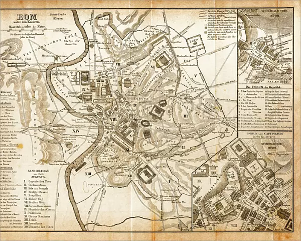 Antique Map of Rome