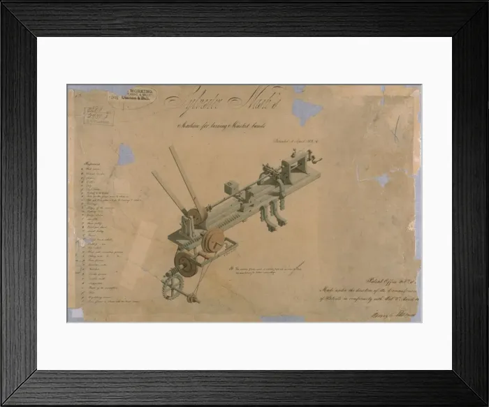 Framed Print : Nash Lathe