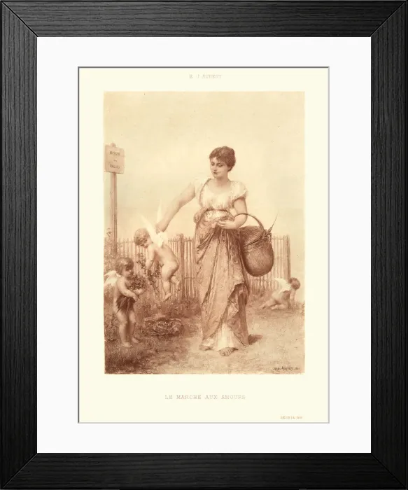 Framed Print : Le Marche Aux Amour, The Walk of Love Framed Print : Le Marche Aux Amour, The Walk of Love