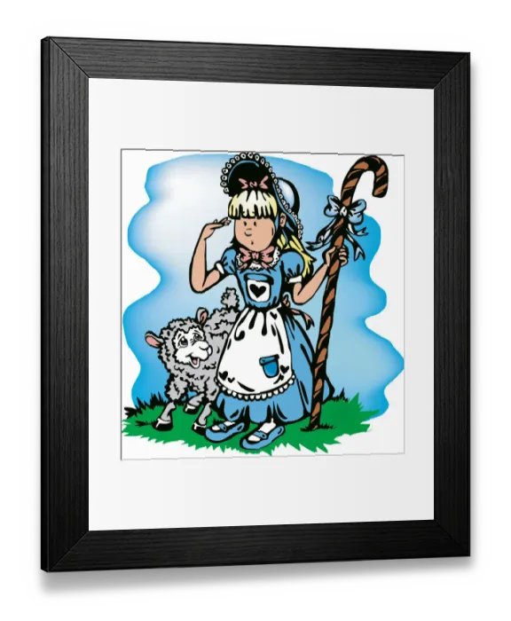 Framed Print : Little Bo Peep Framed Print : Little Bo Peep