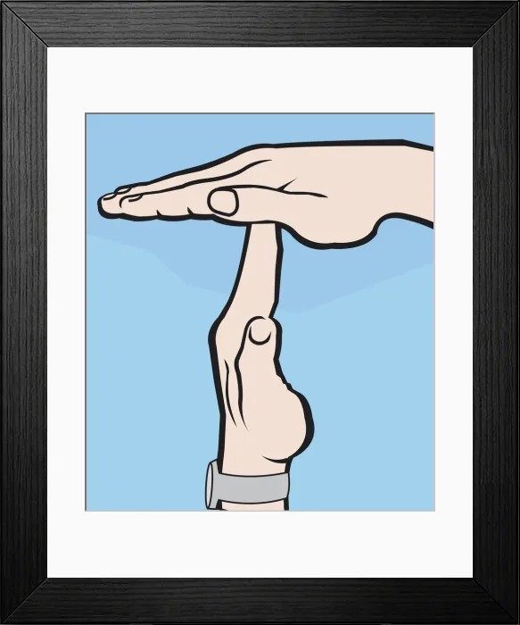 Framed Print : Blue Background, Caucasian Appearance, Close-Up, Connection, Digitally Generated Framed Print : Blue Background, Caucasian Appearance, Close-Up, Connection, Digitally Generated