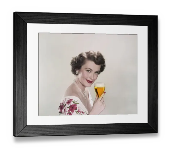 Framed Print : 1950, One Person, Adults Only, Young Adult, One Woman Only, One Young Woman Only