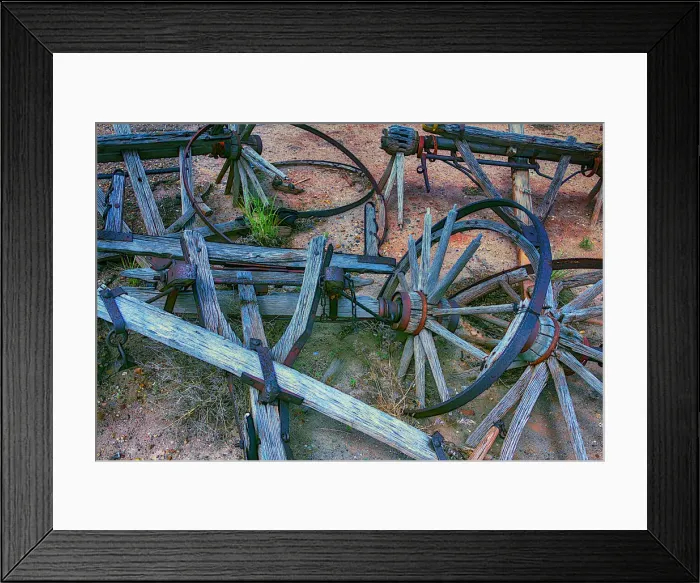 Framed Print : Broken Down Wagon Framed Print : Broken Down Wagon