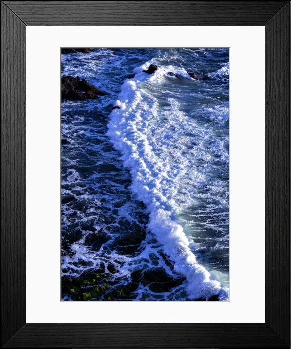 Framed Print : Waves, Pacific Ocean Framed Print : Waves, Pacific Ocean