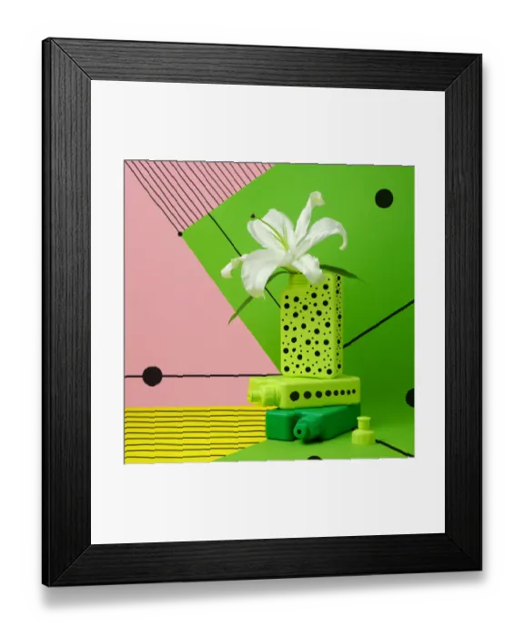 Framed Print : lily, green, greenery, color of the year, pantone, bottles, color blocking, stripes Framed Print : lily, green, greenery, color of the year, pantone, bottles, color blocking, stripes