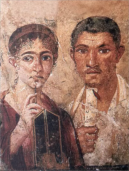 Fresco portraying Terentius Neo and his wife