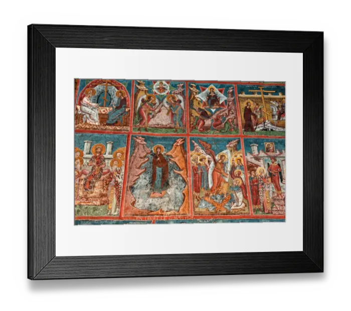 Framed Print : Moldovita monastery - fresco Framed Print : Moldovita monastery - fresco