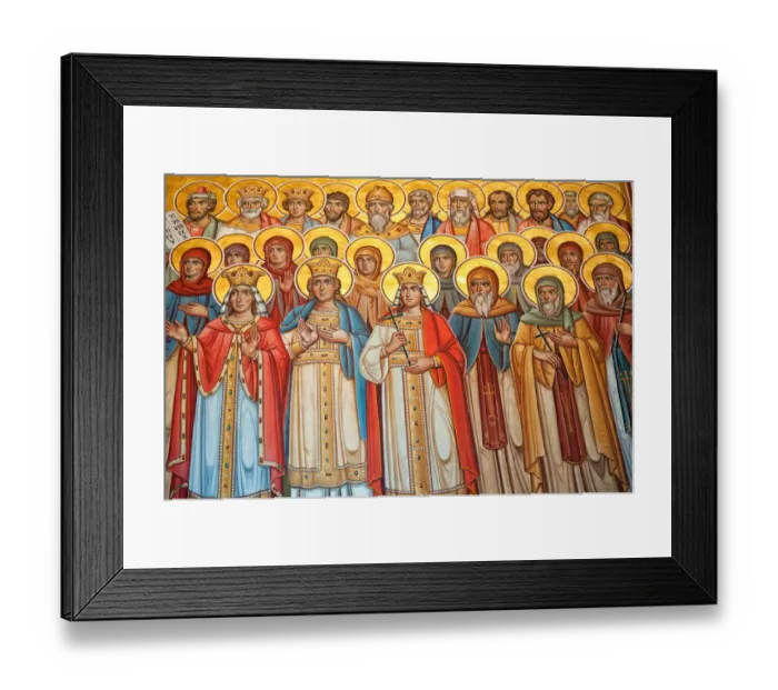Framed Print : Putna monastery - fresco Framed Print : Putna monastery - fresco