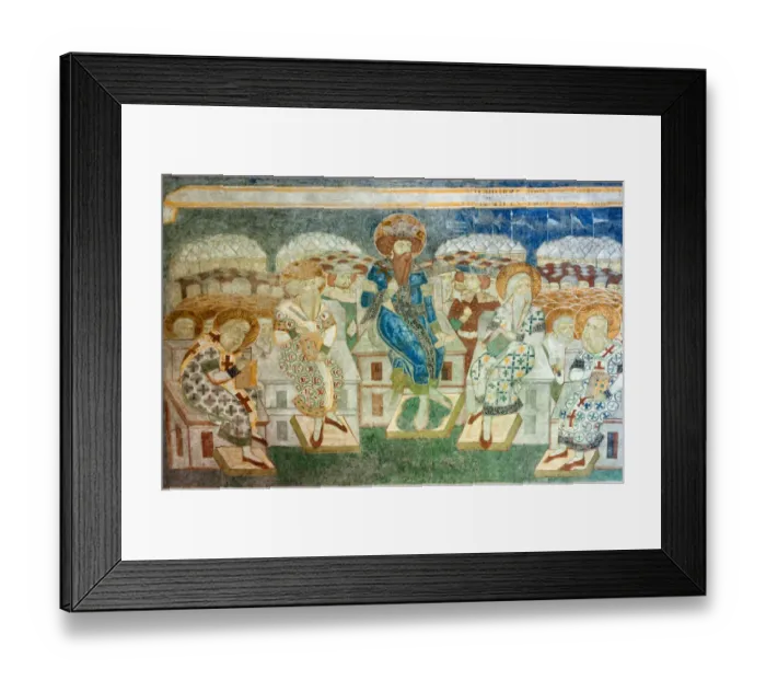 Framed Print : Arbore monastery - fresco
