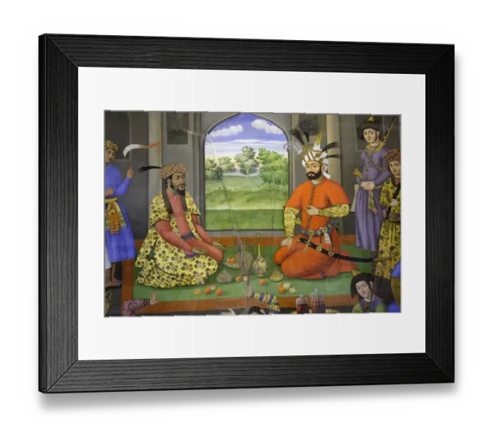 Framed Print : Fresco at Chehel Sotoun palace in Isfahan Framed Print : Fresco at Chehel Sotoun palace in Isfahan
