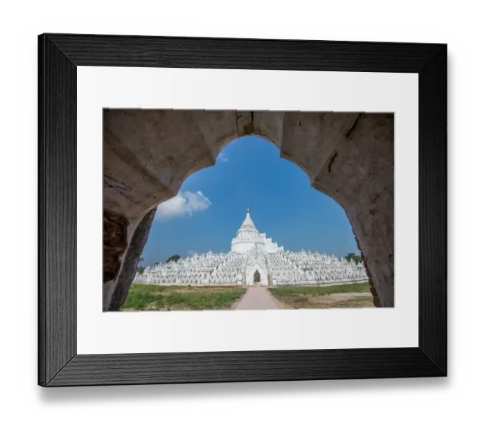 Framed Print : Hsinbyume white pagoda another name is myanmar taj mahal, mingun, sagaing region, myanmar Framed Print : Hsinbyume white pagoda another name is myanmar taj mahal, mingun, sagaing region, myanmar
