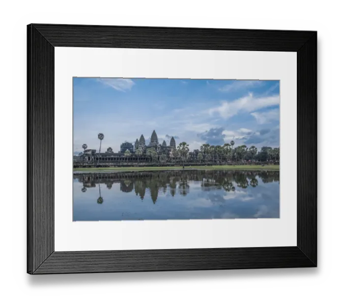 Framed Print : Beautiful aerial view of Angkor Wat at sunrise, Siem Reap, Cambodia Framed Print : Beautiful aerial view of Angkor Wat at sunrise, Siem Reap, Cambodia