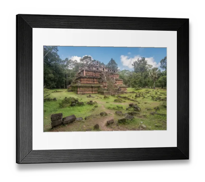 Framed Print : Phimeanakas Temple at Angkor Thom in Siem Reap Province, Siem Reap City. Cambodia