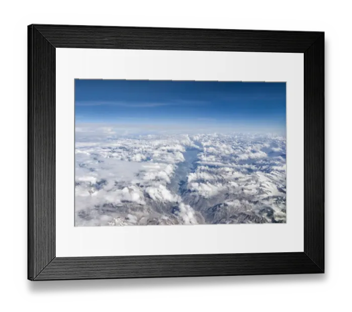 Framed Print : Himalaya mountains under clouds. View from the airplane. India, Ladakh Framed Print : Himalaya mountains under clouds. View from the airplane. India, Ladakh