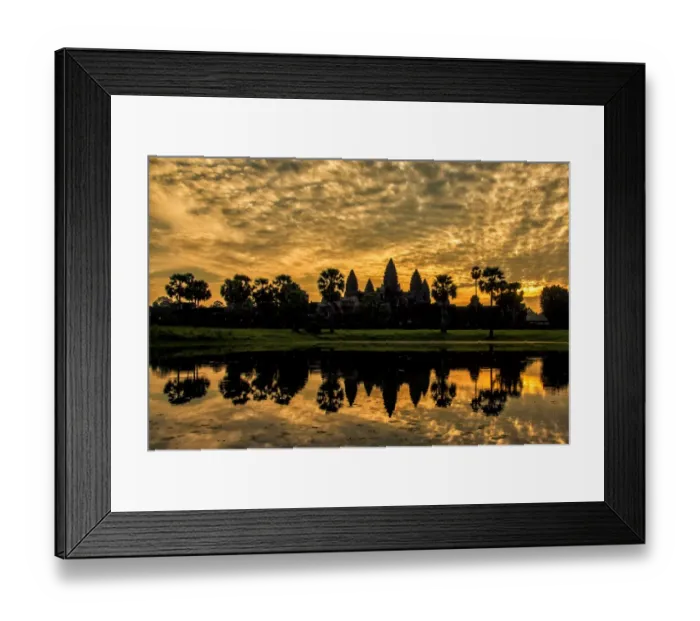 Framed Print : Beautiful aerial view of Angkor Wat at sunrise, Siem Reap, Cambodia Framed Print : Beautiful aerial view of Angkor Wat at sunrise, Siem Reap, Cambodia