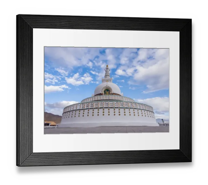 Framed Print : Shanti Stupa one of the famous place in leh ladakh, jummu and kashmir region, india Framed Print : Shanti Stupa one of the famous place in leh ladakh, jummu and kashmir region, india