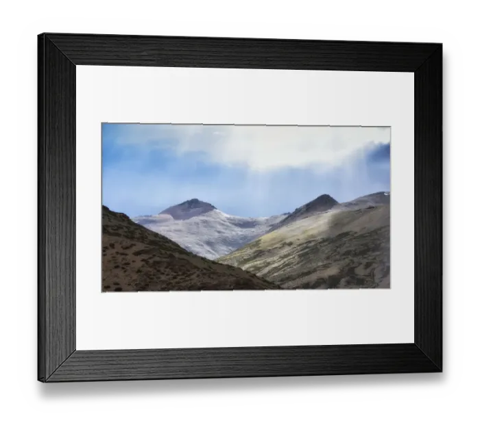 Framed Print : dramatic landscape sunlight on snow capped mountain peak on the way to leh ladakh, jammu and kashmir, india Framed Print : dramatic landscape sunlight on snow capped mountain peak on the way to leh ladakh, jammu and kashmir, india