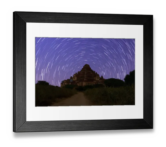 Framed Print : Dhammayan Gyi Temple in bagan under star trail with long exposure, bagan, Myanmar Framed Print : Dhammayan Gyi Temple in bagan under star trail with long exposure, bagan, Myanmar