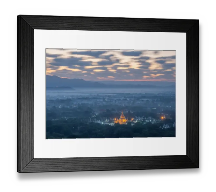 Framed Print : Mandalay Hill before sunrise, Myanmar Framed Print : Mandalay Hill before sunrise, Myanmar