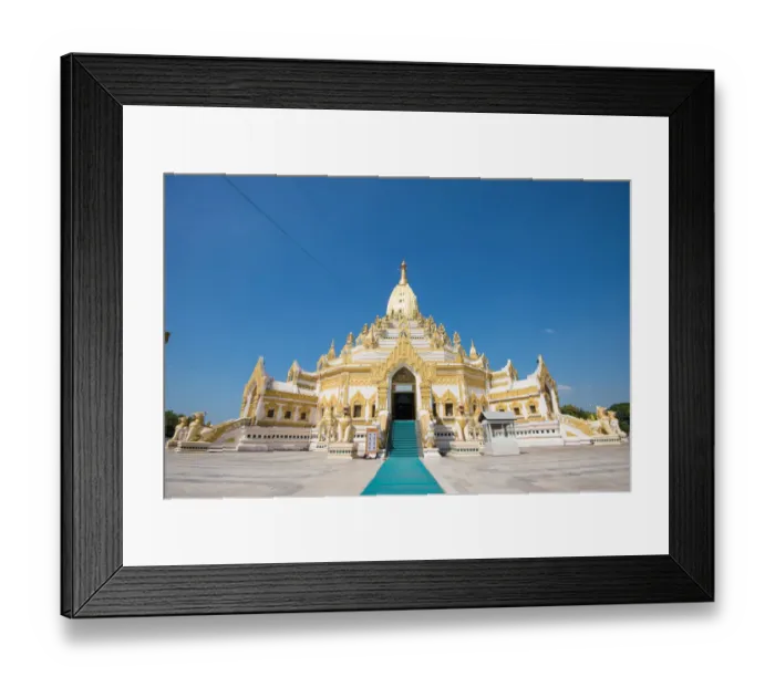 Framed Print : Swe Taw Myat, Buddha Tooth Relic Pagoda, Yangon, Myanmar