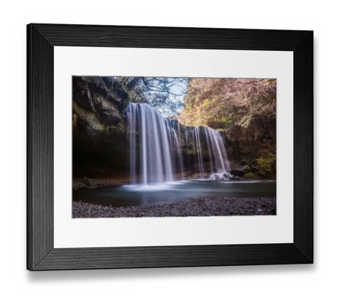 Framed Print : Nabegataki Waterfall in oguni, kyushu japan Framed Print : Nabegataki Waterfall in oguni, kyushu japan