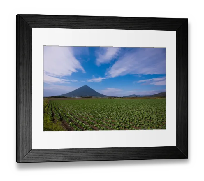 Framed Print : Kaimondake volcano in Ibusuki, Southern kyushu, Japan Framed Print : Kaimondake volcano in Ibusuki, Southern kyushu, Japan