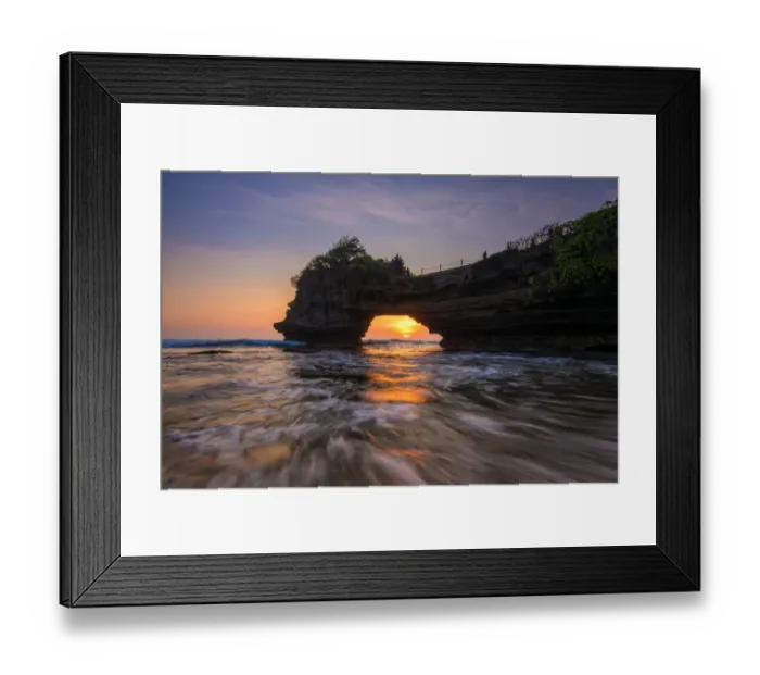 Framed Print : Seascape Scenic view Of Tanah Lot sea Against Sky During Sunset, Bali, Indonesia Framed Print : Seascape Scenic view Of Tanah Lot sea Against Sky During Sunset, Bali, Indonesia