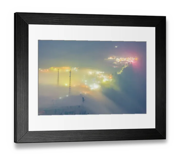 Framed Print : UNKAI TERRACE (Sea of Clouds) at Cemoro Lawang mount Bromo, East java, Indonesia