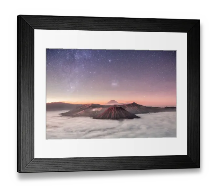 Framed Print : Bromo, Batok and Semeru volcanoes at sunrise, East Java island, Indonesia Framed Print : Bromo, Batok and Semeru volcanoes at sunrise, East Java island, Indonesia