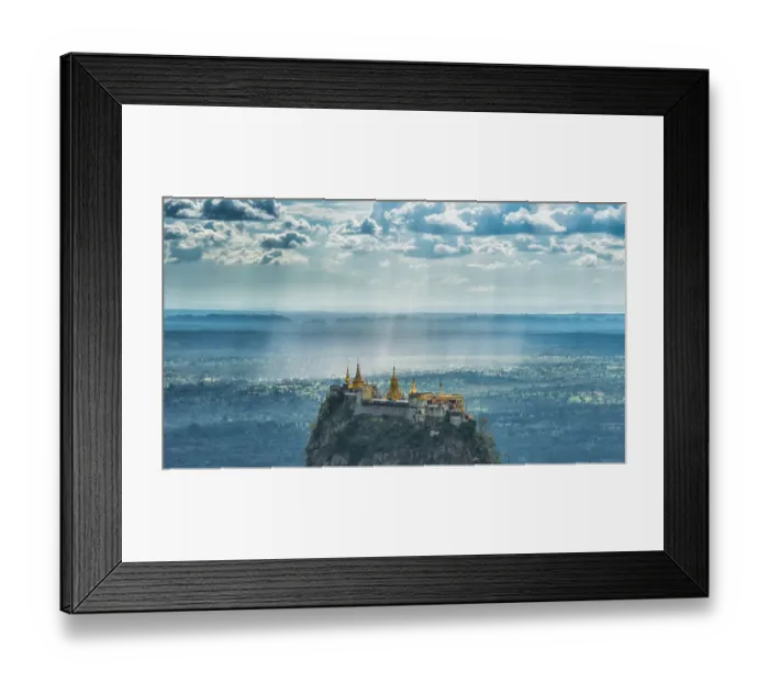 Framed Print : Taung Kalat monastery Myanmar Framed Print : Taung Kalat monastery Myanmar