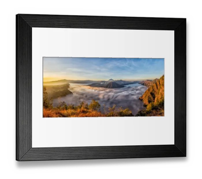 Framed Print : Bromo volcano in indonesia