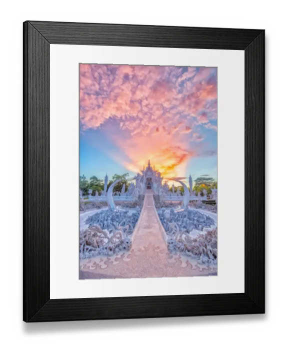 Framed Print : Wat Rong Khun White Temple, Chiang Rai, Thailand Framed Print : Wat Rong Khun White Temple, Chiang Rai, Thailand