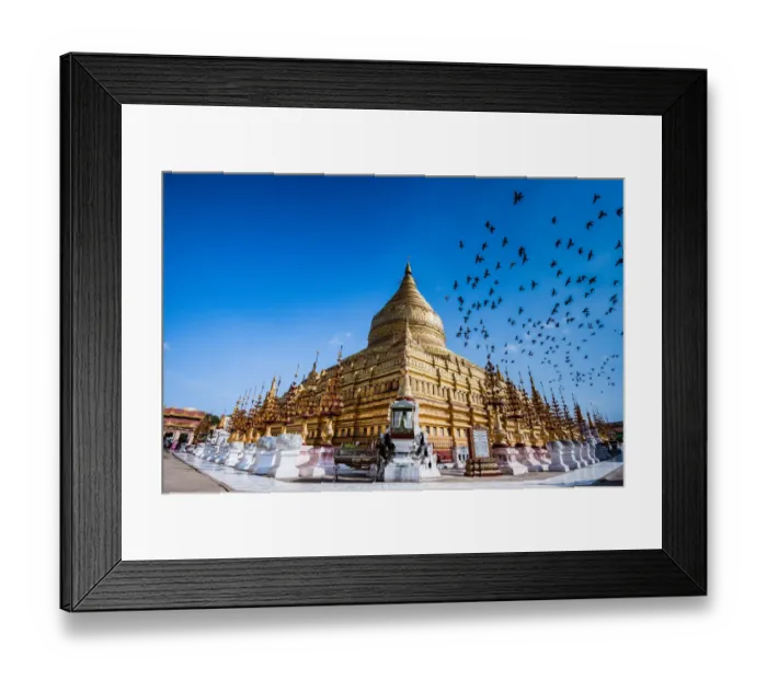 Framed Print : shwe si gon pagoda in bagan myanmar Framed Print : shwe si gon pagoda in bagan myanmar