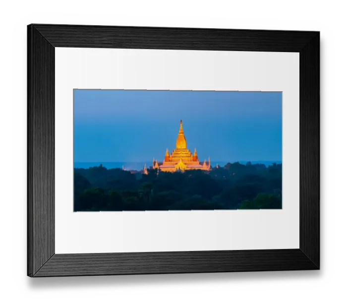 Framed Print : Temple in bagan myanmar