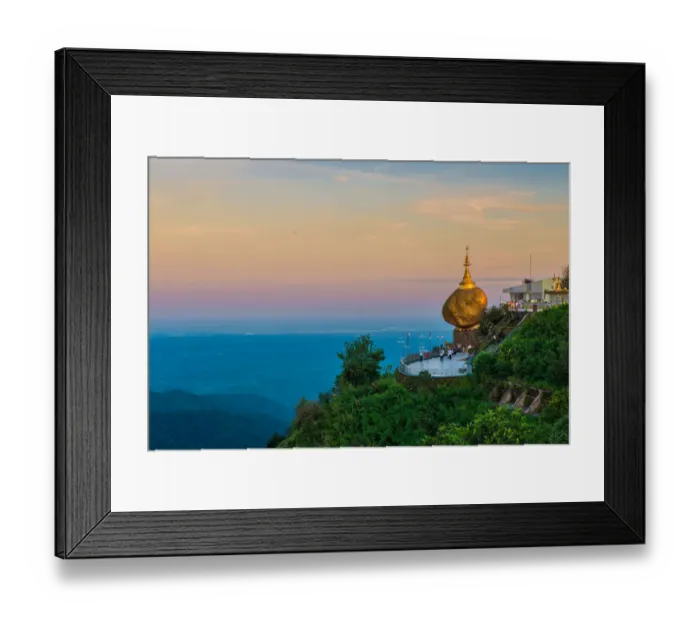 Framed Print : Kyaiktiyo pagoda myanmar