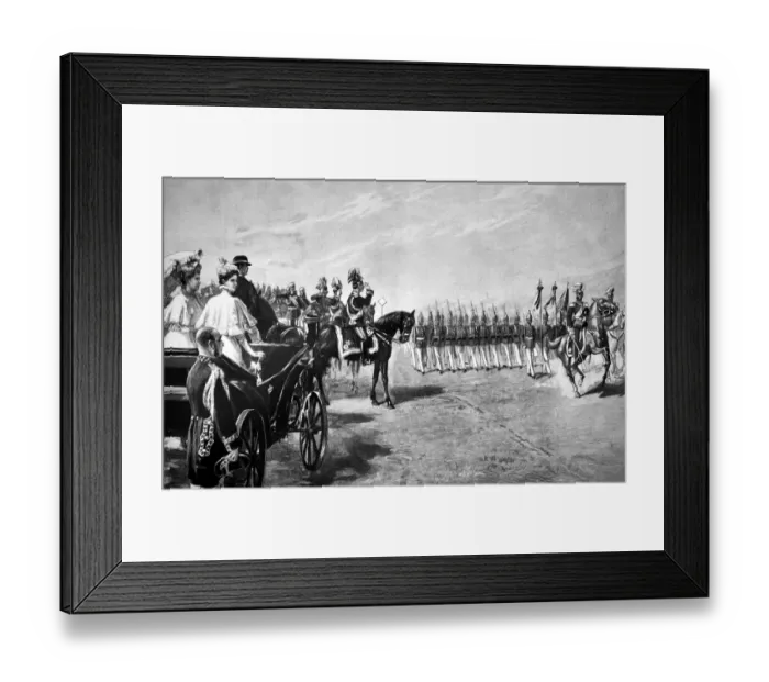Framed Print : Military parade - 1896 Framed Print : Military parade - 1896