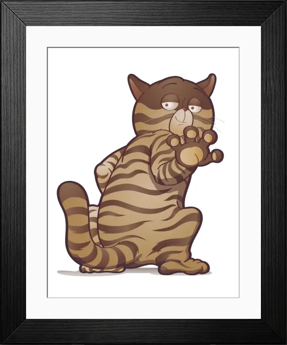 Framed Print : Relaxed cat Framed Print : Relaxed cat