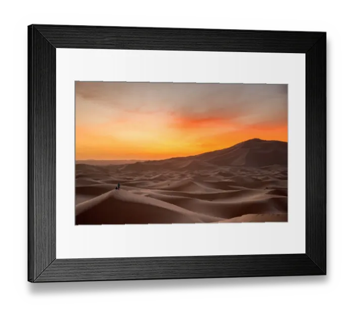 Framed Print : Sunrise at Erg Chebbi Sand Dunes, Morocco, North Africa Framed Print : Sunrise at Erg Chebbi Sand Dunes, Morocco, North Africa
