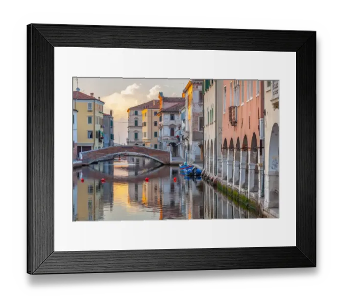 Framed Print : Canal in the old town of Chioggia, Veneto, Italy Framed Print : Canal in the old town of Chioggia, Veneto, Italy