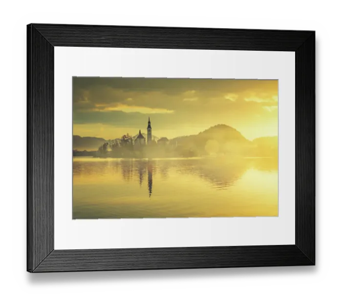 Framed Print : Lake Bled with the church dedicated to the Assumption of Mary, Slovenia Framed Print : Lake Bled with the church dedicated to the Assumption of Mary, Slovenia