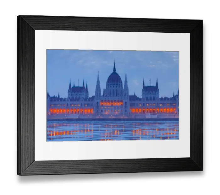 Framed Print : Parliament of Hungary Budapest at dusk Framed Print : Parliament of Hungary Budapest at dusk