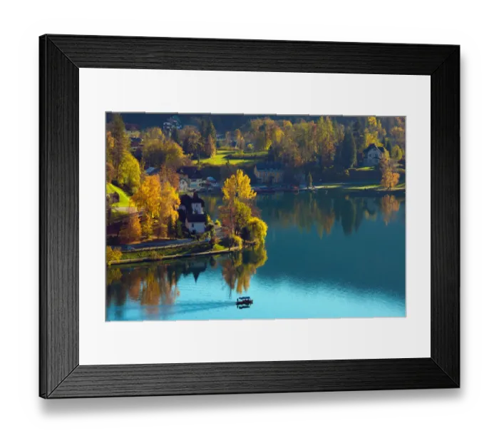 Framed Print : Lake Bled in Slovenia in the autumn Framed Print : Lake Bled in Slovenia in the autumn